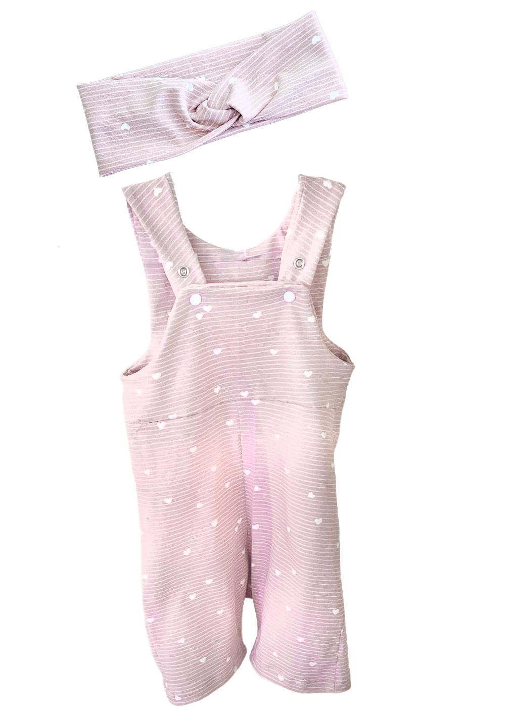 Kurze Latzhose mit Stirnband