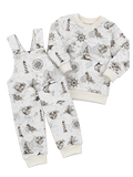 Lange Latzhose mit Pullover