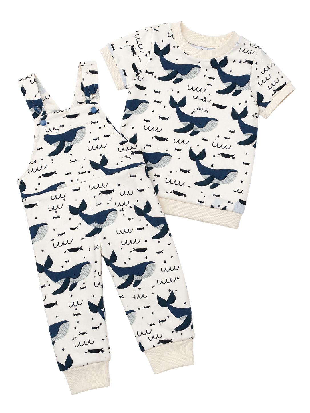 Lange Latzhose mit Shirt