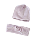 Mütze mit Knoten-Stirnband